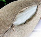 Aiking Home Woven Fine Faux Linen Throw Pillow Cover, Size 14"x26", Wheat