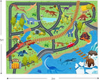 Kids Rugs for Playroom - Soft & Non-Slip 5x7 Feet Dinosaur Play Mat,Childrens Dinosaurs Carpet Washable Rug for Classroom Nursery Bedroom Boys
