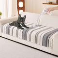 HAOMAIJIA Boho Couch Covers for Sofa, Waterproof Couch Cover for Dogs Soft Chenille Jacquard Non Slip Sofa Covers for Pets Washable Couch Protector (Grey, 36.5" x 82" 1 Pack)