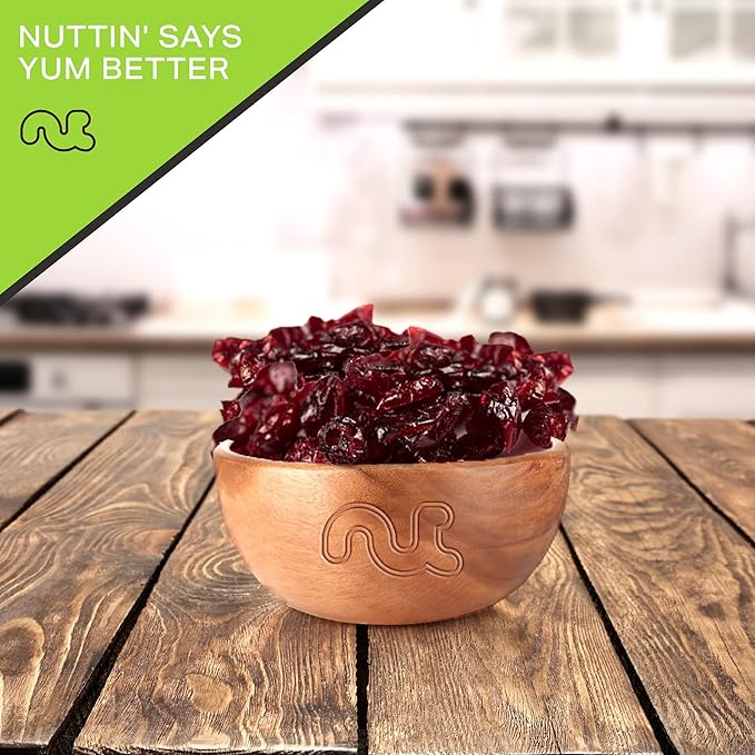 NUT CRAVINGS - Dried Whole Cranberries, Lightly Sweetened, Unsulphured (80oz, 5 LB) Tu Bishvat Favorite - Sweet Healthy Snack, Vegan, Kosher, Resealable Bag