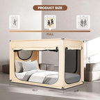 Bed Canopy Portable Blackout Bed Tent Privacy Tent for Adult Indoor Sleeping with 3 Doors, Storage Bag