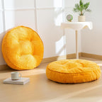 Washable Floor Pillow Cushion for Adults, Meditation Cushion Pillow, Large Round Floor Sitting, Removable Tufted Corduroy Cover, for Tatami Living Room or Yoga, 22x22 Inch, 2Pack, Machine Washable