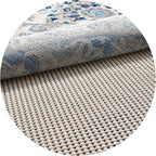 Veken 3x3 Ft Round Rug Pad Gripper for Hardwood Floors, Circle Non Slip Rug Pads for Area Rugs, Thick Rug Grippers for Tile Floors, Under Carpet Anti Skid Mat, Keep Your Rugs Safe and in Place