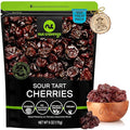 NUT CRAVINGS - Dried Sour Tart Cherries, Lightly Sweetened, Unsulphured (6oz, 1 Pack) Tu Bishvat Favorite - Sweet Healthy Snack, Vegan, Kosher, Resealable Bag