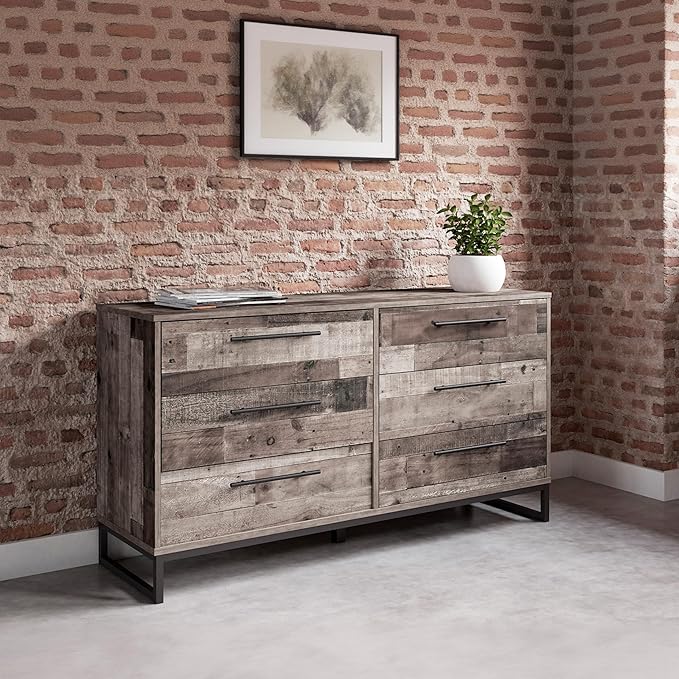 Signature Design by Ashley Neilsville 6 Drawer Dresser, Dark Brown