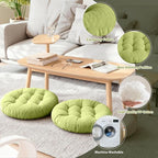 Tiita Outdoor Cushions Square Floor Pillow Thicken Tufted Seat Pad Large Floor Cushion for Yoga Meditation Living Room