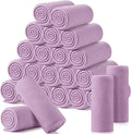 Shimeyao 24 Packs Fleece Throw Blanket Soft Warm Lightweight Fleece Blanket Cozy Throw Bulk for Bed Couch Sofa Home Office Wedding Gifts Suitable for Seasons, 50 x 60 Inches(Purple)