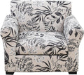 KRFOONN 2 Piece Chair Covers Printed Sofa Covers Couch Covers Washable Armchair Sofa Couch Slipcover Furniture Protector with Elastic Bottom for Living Room (Armchair, Color34), Small