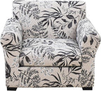 KRFOONN 2 Piece Chair Covers Printed Sofa Covers Couch Covers Washable Armchair Sofa Couch Slipcover Furniture Protector with Elastic Bottom for Living Room (Armchair, Color34), Small