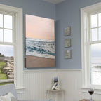 Renditions Gallery Canvas Nature Wall Art Home Paintings & Prints Sandy Wavy Shore Scenic Wall Hanging Modern Decorations Artwork for Bedroom Living Room Office Kitchen - 12"x18" LT06