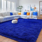 Rugs for Living Room 5x7, Soft Shaggy Modern Shag Area Rug for Bedroom, Upgrade Non-Slip Plush Fluffy Carpet for Kids Boys Girls Room Home Decor Aesthetic, Royal Blue