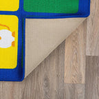 Rugshop Kids Alphabet Educational Learning High Traffic Living Room,Bedroom,Kitchen, Home Office Non Slip Area Rug 5' x 7' Multi