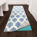 Veken Runner Rug Pad Gripper for Hardwood Floors, Non Slip 2x8 Ft Cyan Rug Pads for Area Rugs, Thick Rug Grippers for Tile Floors, Under Carpet Anti Skid Mat, Keep Your Rugs Safe and in Place