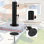 Universal Granite Umbrella Stand Tube Outdoor, Stone Umbrella Tube Base, Table Umbrella Tube Bracket, DIY Metal Tube Umbrella Mount, Marble Flag Pole Stake Holder