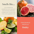 PartyLite Set of 12 Tea Lights Candles, Grapefruit & Rosemary Scent, Aromatherapy Scented Candles Gift Set, Up to 4 to 6 Hours Burn Time