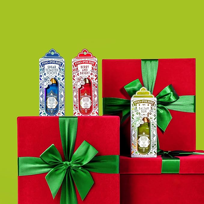 Poo-Pouri Before-You-Go Holiday Toilet Spray, Sugar Toasted Toots, 2 Fl Oz - Frosted Vanilla, Coconut and Mint