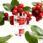 Reed Diffuser Set - 3.38 fl oz Red Berries Premium Scented Oil with Preserved Baby's Breath & Cotton 6 Sticks | Long-Lasting Aromatherapy for Home, Bedroom, Bathroom, Office Home Decor