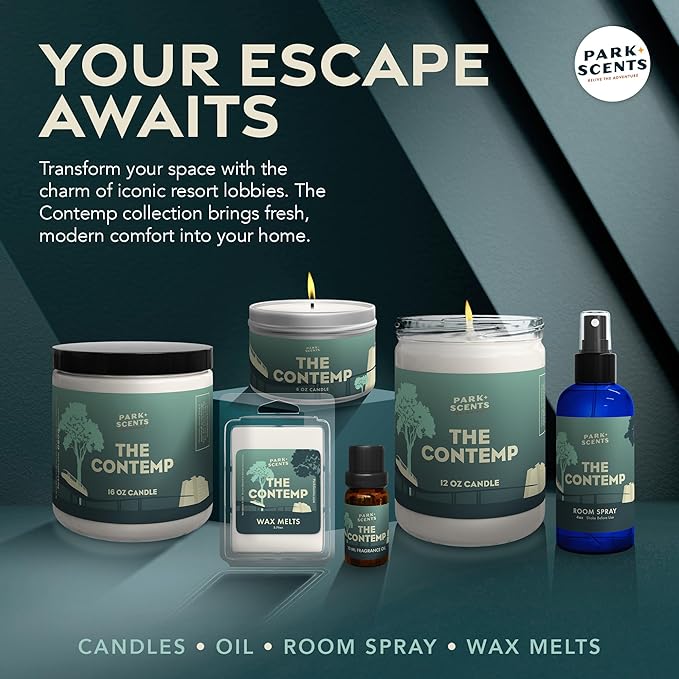 Park Scents The Contemp – Theme Park Resort Inspired Hotel Fragrance Room Spray – Clover, Aloe & Jasmine – Luxury Air Freshener Spray – Birthday Gifts for Women, Sister, Hostess, Best Friend (4oz)