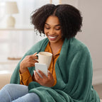 Utopia Bedding Fleece Blanket Queen Size Celadon 300GSM Luxury Fuzzy Soft Anti-Static Microfiber Bed Blanket (90x90 Inch)