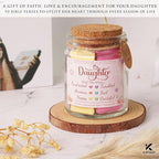 Bible Verse Jar for Daughter – 92 Color-Coded Scriptures of Encouragement, Birthday & Christmas Gift, Christian Keepsake, Daughter-in-Law Gift (Bible Verse Jar For Daughter)