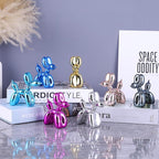 Balloon Dog Statue Modern Home Decor Collectible Figurines Art Funky Statues for Coffee Table Decorations Trendy Color Schemes Room Aesthetic Sculpture Dog (3.9 * 3.9 * 1.5inch, Sky Blue)