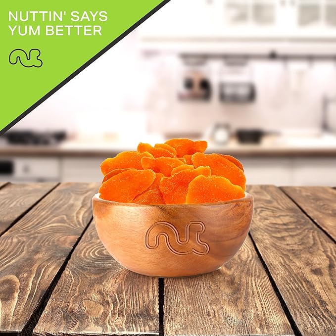 NUT CRAVINGS - Dried Mango Slices, Lightly Sweetened (80oz, 5 LB) Tu Bishvat Favorite - Sweet Healthy Snack, Vegan, Kosher, Resealable Bag