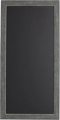 DesignOvation Wyeth Framed Magnetic Chalkboard, 13" x 26", Gray