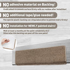 PURE ERA Bullnose Carpet Stair Treads Set Tape Free Non-Slip Indoor Stair Protectors Pet Friendly Rugs Covers Soft Skid Resistant Washable Reusable 9.5" x 30"(14 Pieces, Camel Brown)
