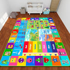 Kids Rug for Playroom, Soft & Non-Slip Educational Rug with ABC, Animals, Numbers, Floor Play Mat for Kid, Preschool Classroom Rugs Playmat for Toddler Nursery Kids (78.7X59 inch, Season&Month)