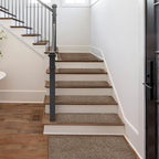 PURE ERA Carpet Stair Treads Tape Free Non Slip Indoor Stair Carpet Stair Protectors Pet-Friendly Non-Slip Skid Resistant Washable Reusable 8" x 30"(14 Pieces,Camel Brown)