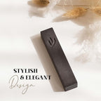 SURI Mezuzah for Door – 4 Inch Dark Gray Concrete Mezuzah Cover with Printed Scroll, Self-Stick Adhesive, Fits a 3 Inch Mezuza Scroll, Gift Box Included