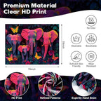 NYZE Elephant Tapestry for Bedroom, Glow in the Dark Room Decor Wall Tapestries, Cool Galaxy Planet Wall Hanging, Wall Hanging for Gamer Room Dorm Living Room 79in×59in