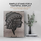 TR-LIFE 4 Pack 8 Inch Large Plate Stands for Display - Holder Stand + Metal Frame for Picture, Book, Decorative Platter, Photo Easel