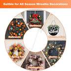 15 in Wreath-Hangers, 2 Pack Easter-Christmas-Halloween Decorations, Fall Door Welcome Sign, Inside-Outside Over The Door Hooks Organizer Home Decor