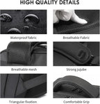 Travel Backpack for Men, Carry on Backpack Luggage 30L Flight Approved Water-resistant Lightweight Business Backpack Fits 17.3 Inch Laptop with Shoes Compartment, Black