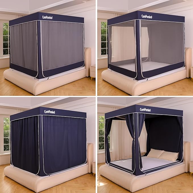 Queen Bed Tent for Kids Adults,Queen Size Canopy Bed Curtains,Mosquito net for Bed