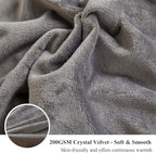 XeGe Plush Shaggy Duvet Cover Set, Luxury Ultra Soft Velvet Fluffy Bedding Sets 2 Pieces(1 Faux Fur Furry Comforter Cover + 1 Fuzzy Faux Fur Pillow Case), Zipper Closure (Twin, Light Gray Ombre)