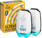 Ultrasonic Pest Control Repeller (2-Pack) Plug in Flea Rat Roach Mosquito Cockroaches Rodent Spider Scorpion Squirrel Mouse Fruit Fly Insect Indoor Plug Repellent Electronic Defender