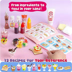 12 Making Miniature Food Toys Set, DIY, Resin Play, NOT Edible, Kitchen Mini Pretend Play Food Set for Kids Age 8-13, Birthday for Girls, 8 9 10, Make Your Food