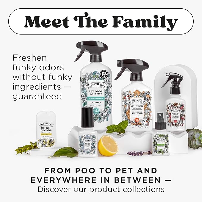 Poo-Pourri Before-You-Go Toilet Spray, Lavender Vanilla, 4 Fl Oz, Up to 200 Uses, Bathroom Odor Deodorizer, Plant-Based with Essential Oils, for Home or Work, Lavender, Vanilla and Citrus Scent