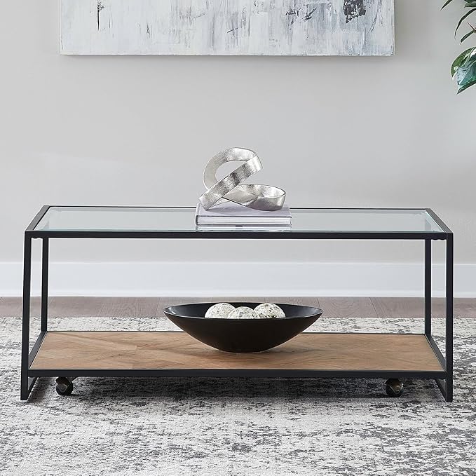 Liberty Furniture Bedford Cocktail Table for Living Room - Weathered Oak