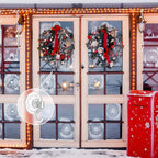 VIS'V Wreath Hanger, Large Suction Cup Wreath Hooks, Heavy Duty, 22 LB Capacity, Removable and Reusable, Clear, 8 Pcs