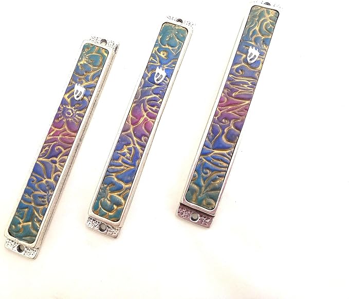 Modern Mezuza Cover Handmade In Israel Perfect as New Home and Bar Mitzvah Gift, Mezuzah case