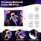 NYZE Astronaut Space Tapestry for Bedroom, Glow in the Dark Room Decor Wall Tapestries, Cool Galaxy Planet Wall Hanging, Wall Hanging for Men Guys Gamer Room Dorm Living Room 59X51in