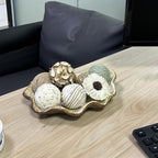 8 Pcs Decorative Balls for Home Decor,2.36 Inch Woven Wicker Rattan Balls Twig Orbs Cotton Linen Decorative Ball for Vase Filler Jar Dough Bowl