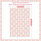 SCENTORINI Rose Sandalwood Scented Drawer Liners, 6 Sheets Fragrant Paper Liners Non-Adhesive Paper Sheets for Home Closet, Dresser Drawers, Gift for Home Fragrance