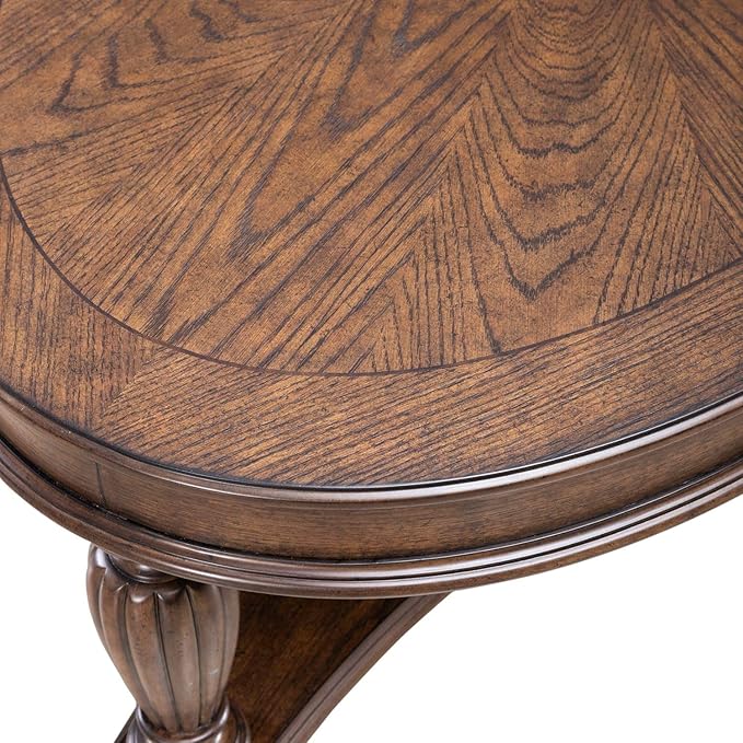 Liberty Furniture Allington Oval Cocktail Table for Living Room - Satin Sienna