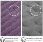 KASENTEX Queen XL Quilt Set 98"x98" – Soft Washed 3-Layer Lightweight Bedspread, Minimalist Nordic Design, All-Season Spring & Summer Quilt Set (1 Quilt + 2 Pillow Shams),Grape Jam Purple