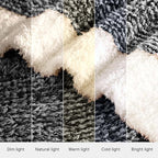 WRENSONGE Throw Blanket Cationic Dyeing Black Soft Cozy Fluffy Warm Hand Made Throw Blankets for Couch, Sofa, Chair, Bed, Camping, Picnic, Travel Lightweight Bed Blanket - 50"x60"
