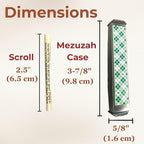 Sparkling Art Glass Mezuzah - Easy Mount Indoor or Outdoor - Weatherproof Metal Case - Gift Box and Non-Kosher Scroll Included - Hand Made in USA - Guaranteed for Life! (Pimento Red)